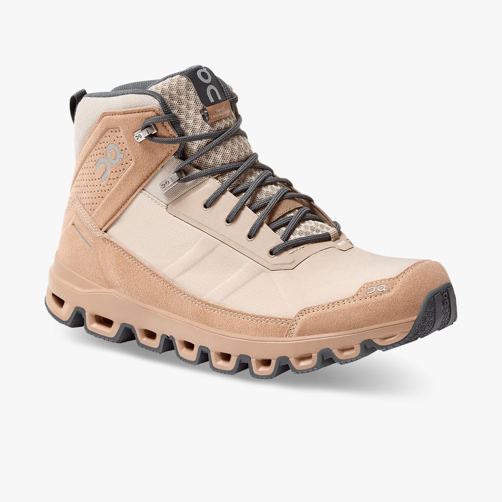 Apricot Men's On Running Cloudridge Hiking Shoes | IGO167ZZ