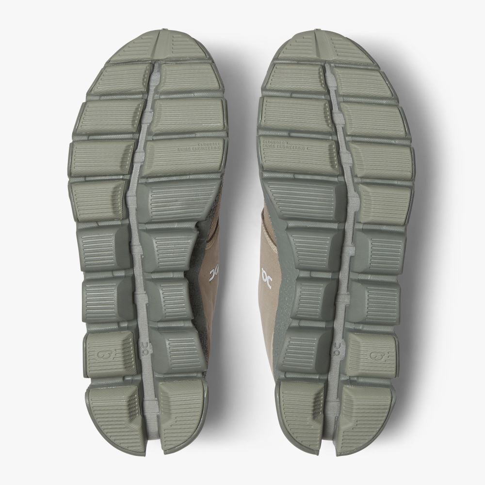 Beige Green Women's On Running Cloud Sneakers | DJU882IT