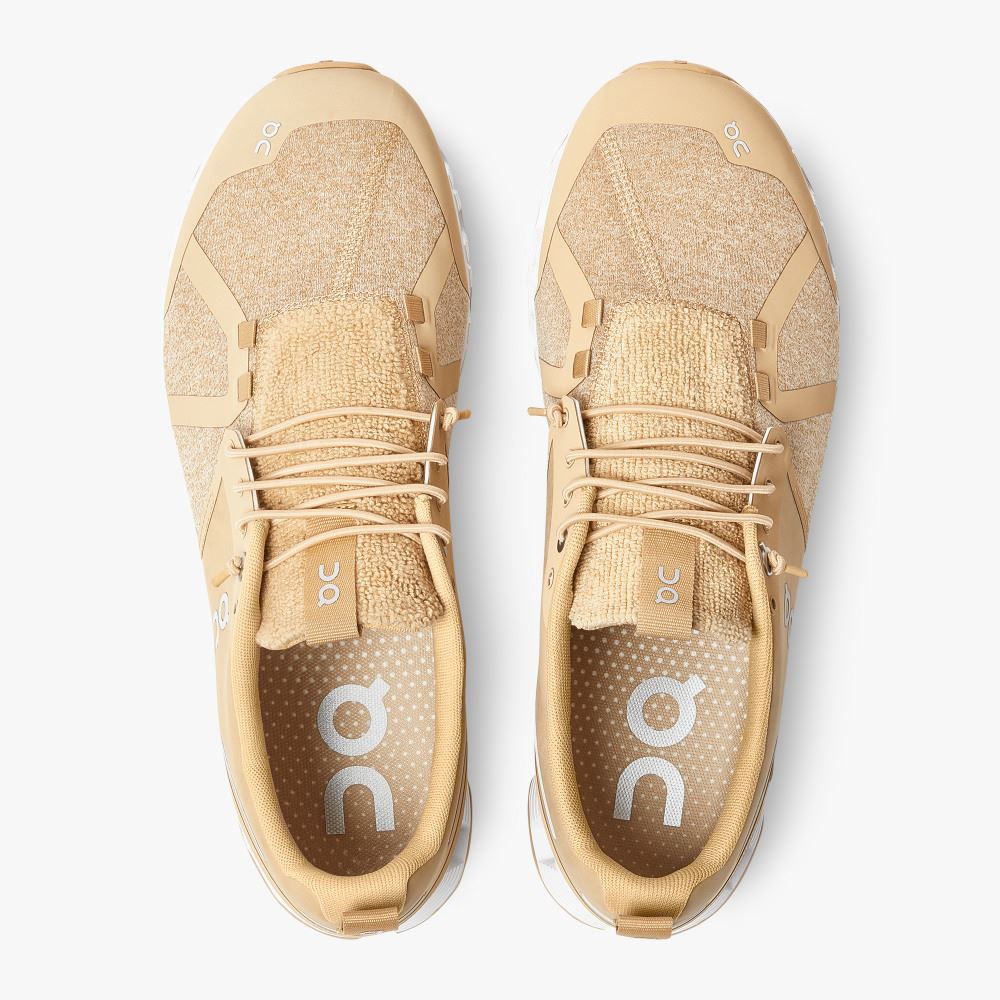 Beige Men's On Running Cloud Sneakers | OSF9356CY