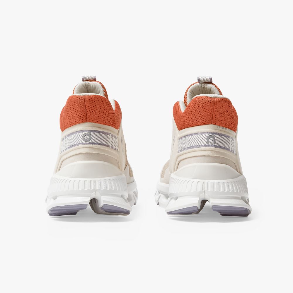 Beige Women's On Running Cloud Hi Sneakers | UFR1284ZR