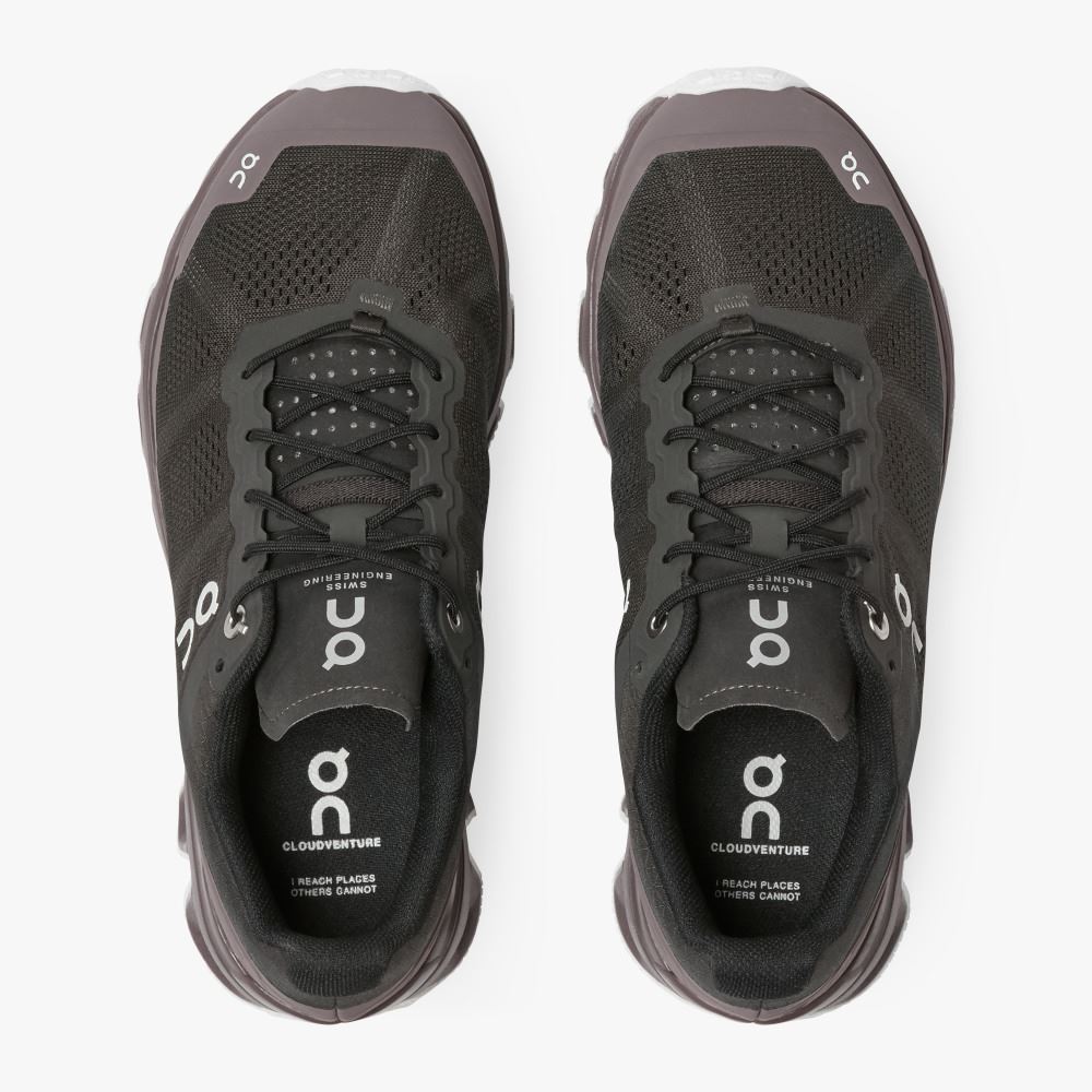 Black Chocolate Women's On Running Cloudventure Trail Running Shoes | FAU2514FC