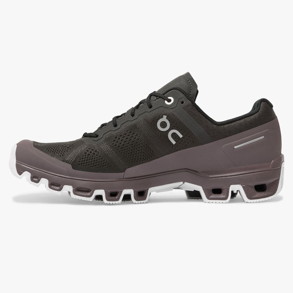 Black Chocolate Women's On Running Cloudventure Trail Running Shoes | FAU2514FC