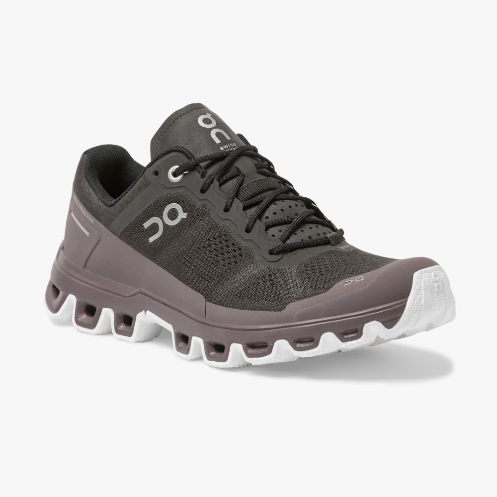 Black Chocolate Women's On Running Cloudventure Trail Running Shoes | FAU2514FC