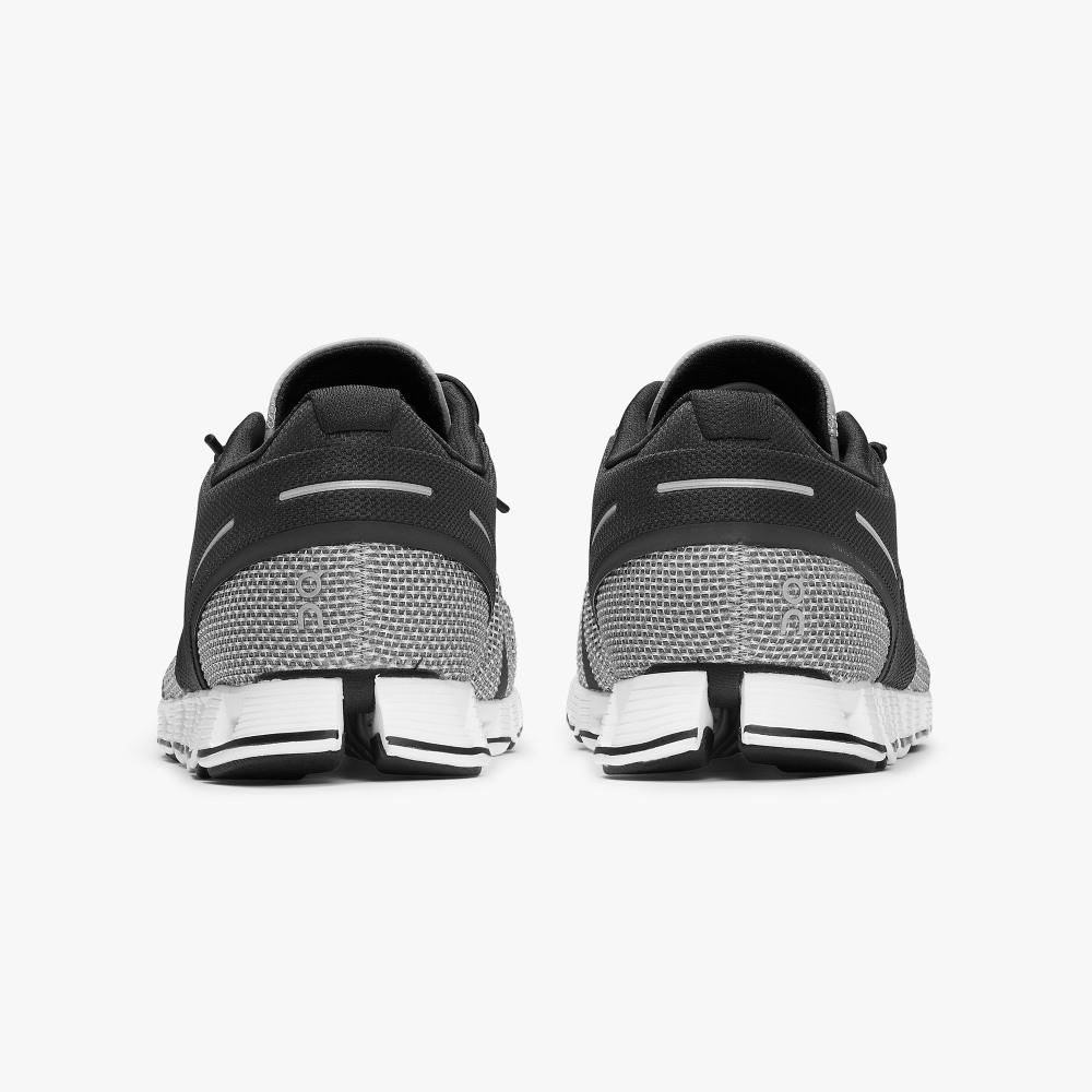 Black Grey Men's On Running Cloud Sneakers | ALO6876II