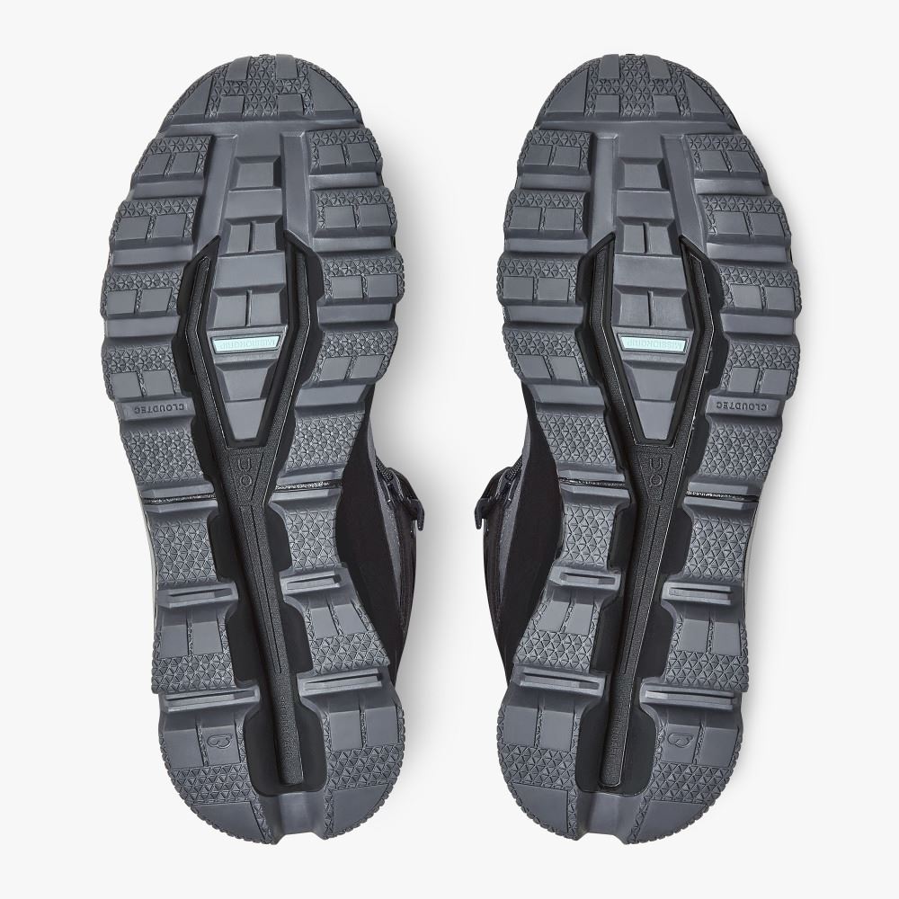 Black Grey Men's On Running Cloudridge Hiking Shoes | HXD398NC