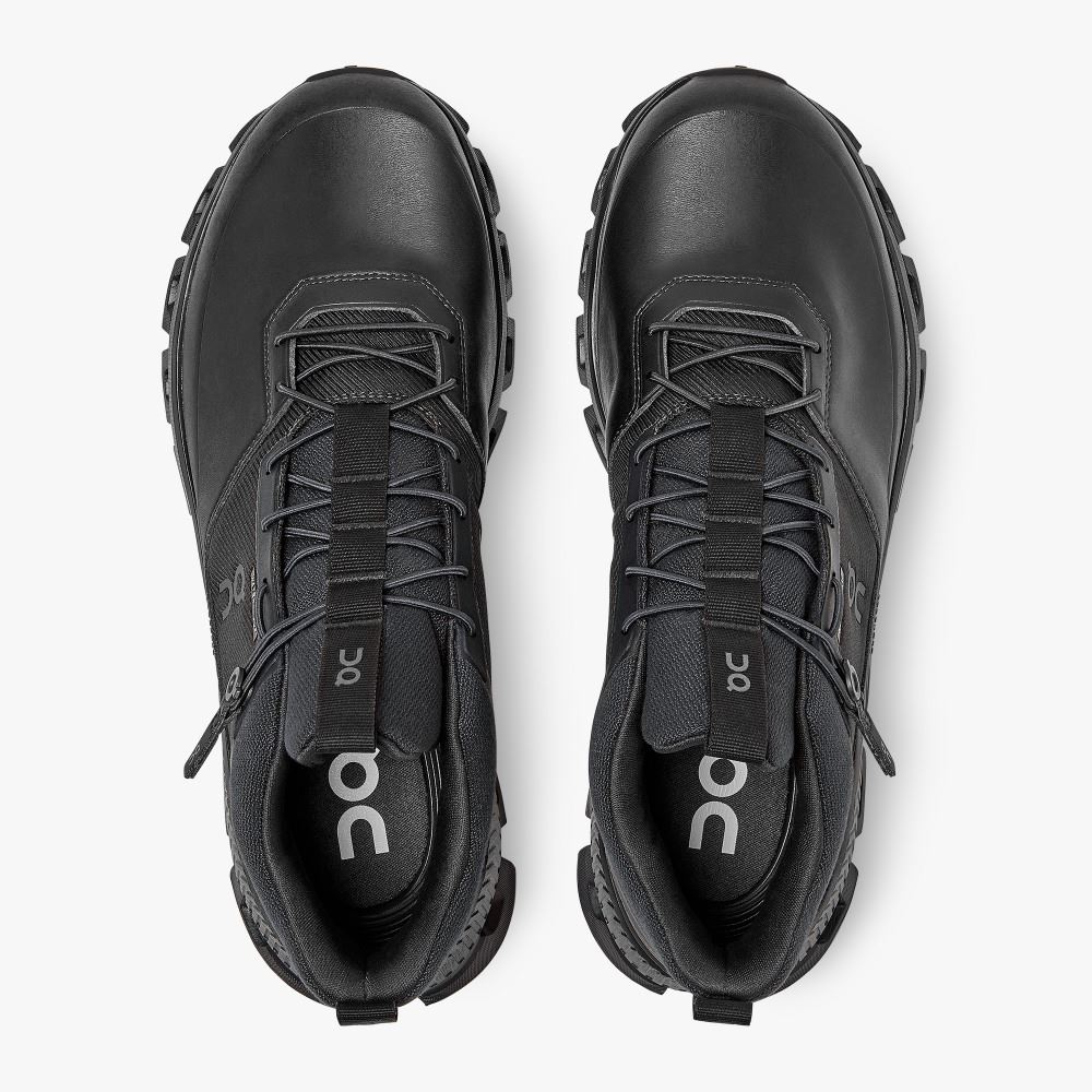 Black Men's On Running Cloud Hi Sneakers | YSS2786BD