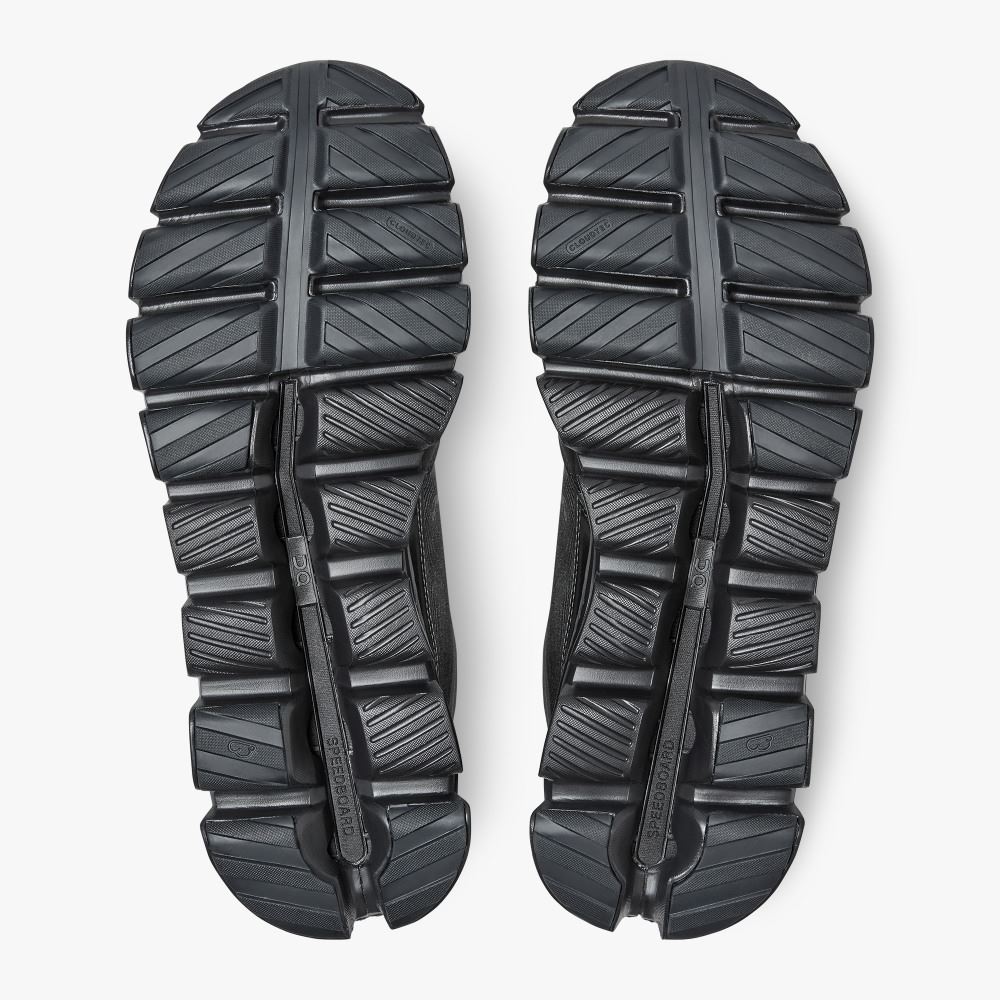 Black Men's On Running Cloud Hi Sneakers | YSS2786BD