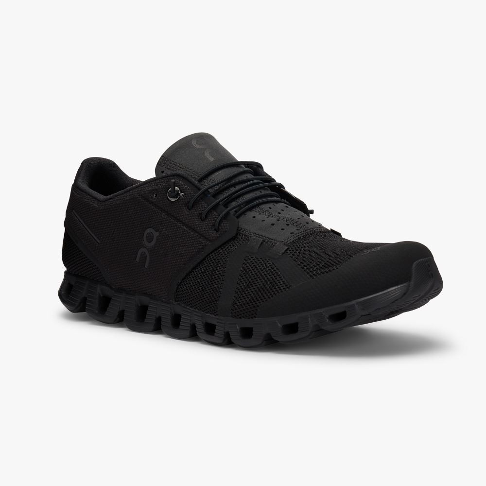 Black Men's On Running Cloud Sneakers | CJF777QI