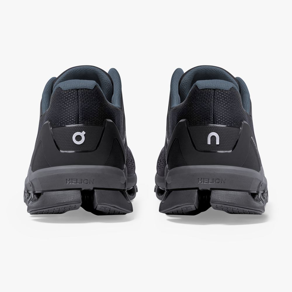 Black Men's On Running Cloudace Road Running Shoes | KEI9658GH