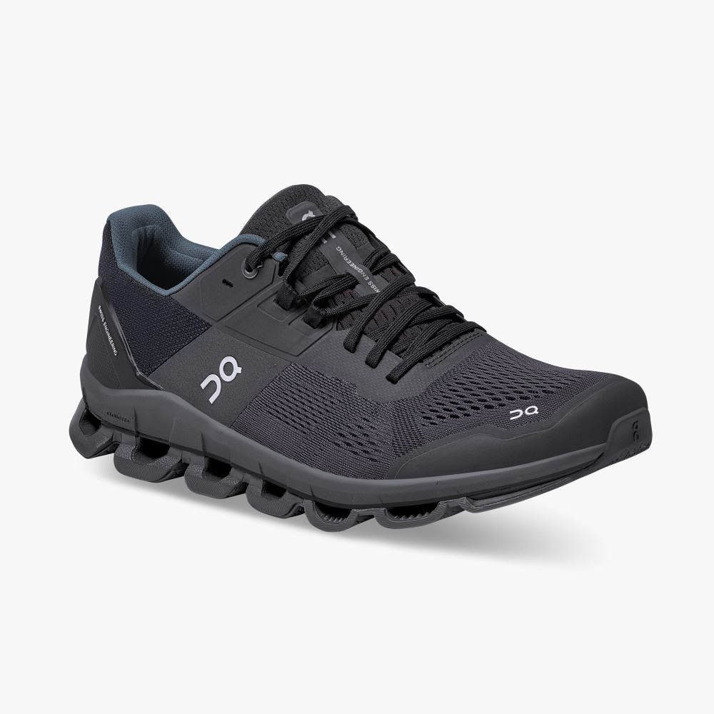 Black Men's On Running Cloudace Road Running Shoes | KEI9658GH