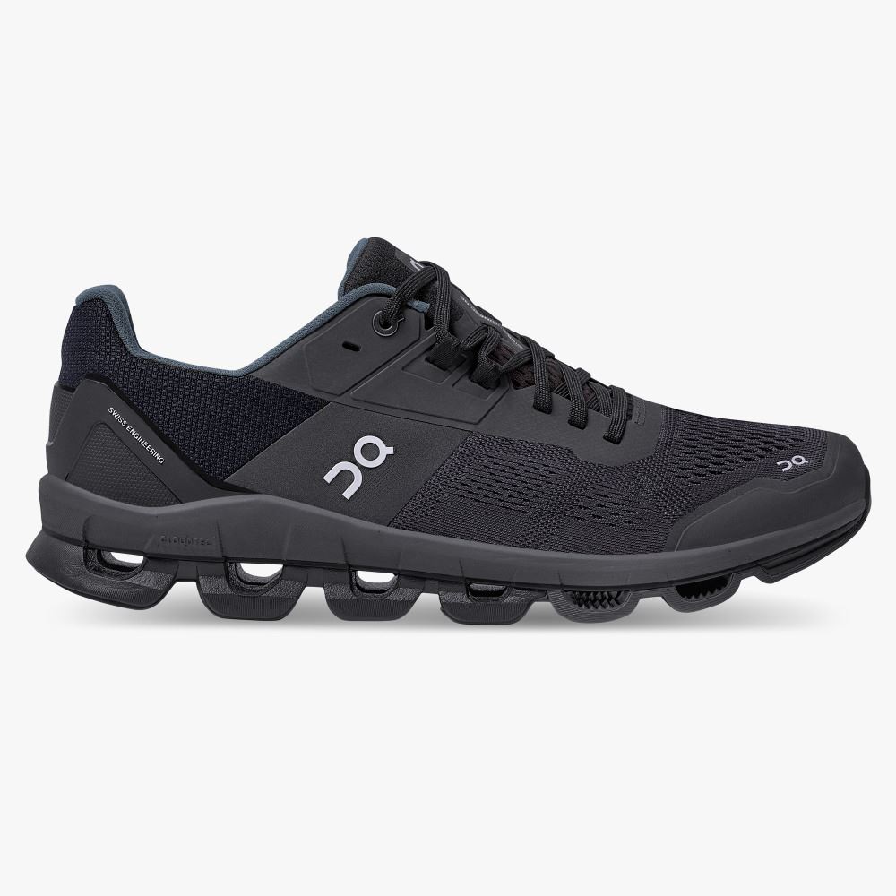 Black Men\'s On Running Cloudace Road Running Shoes | KEI9658GH