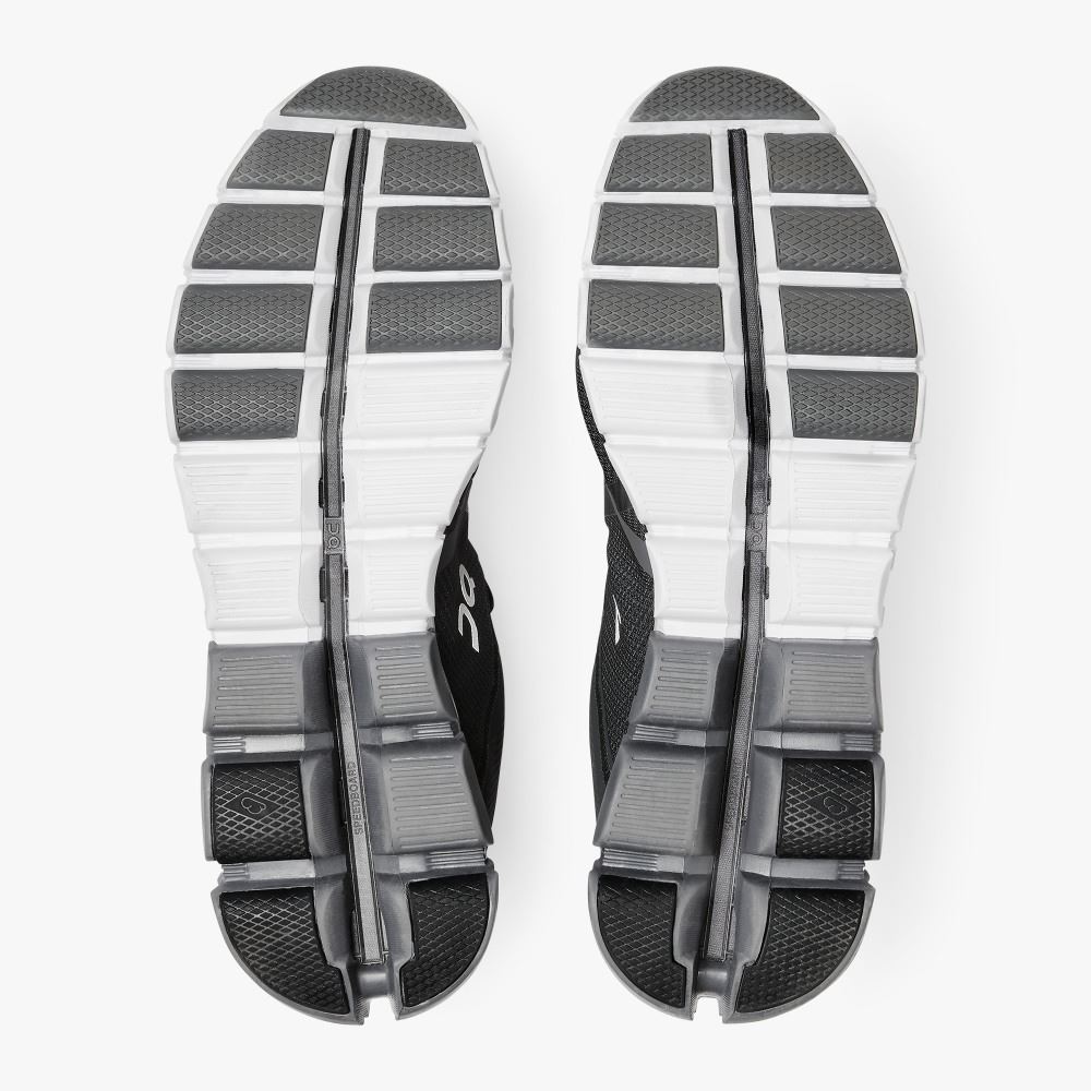 Black Men's On Running Cloudflow Road Running Shoes | CRG2583ET