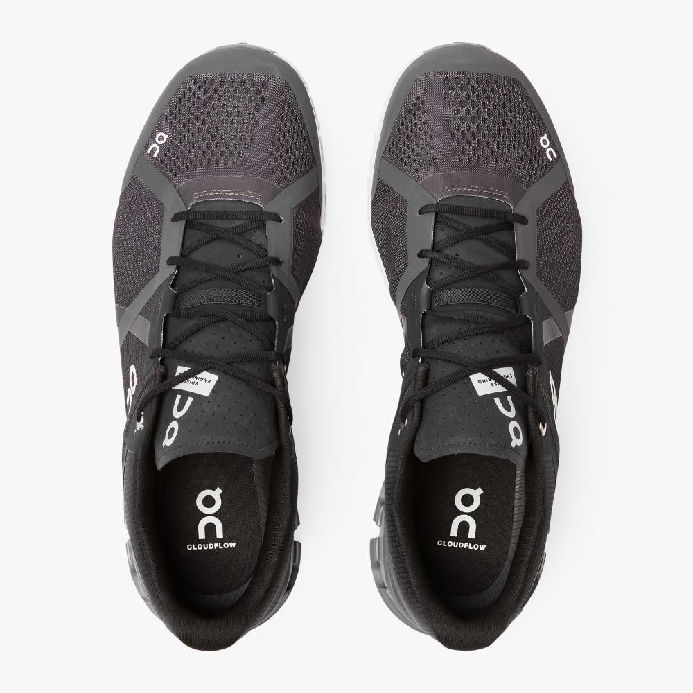 Black Men's On Running Cloudflow Road Running Shoes | CRG2583ET