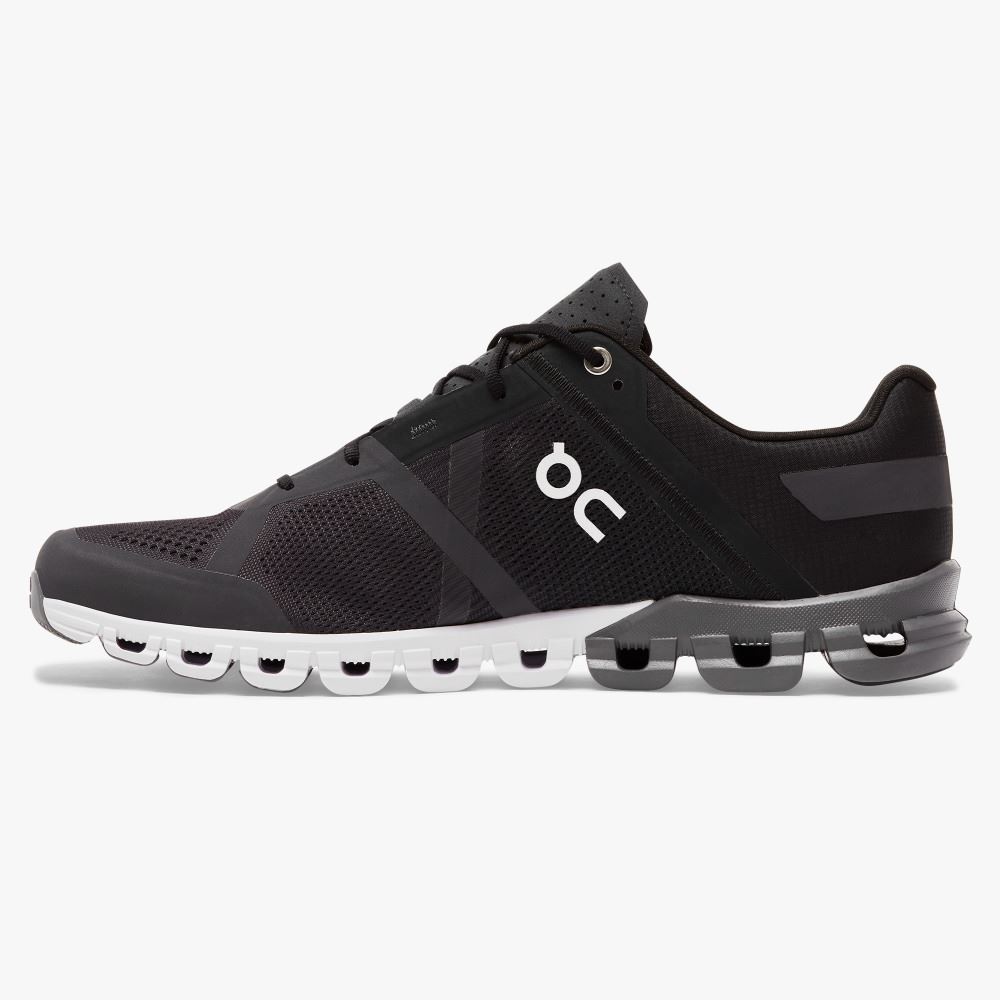 Black Men's On Running Cloudflow Road Running Shoes | CRG2583ET