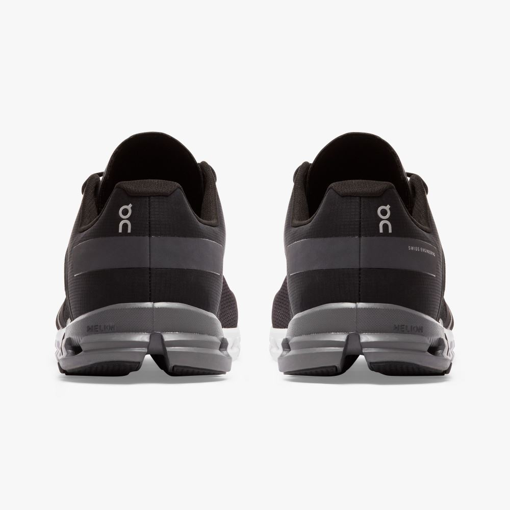 Black Men's On Running Cloudflow Road Running Shoes | CRG2583ET