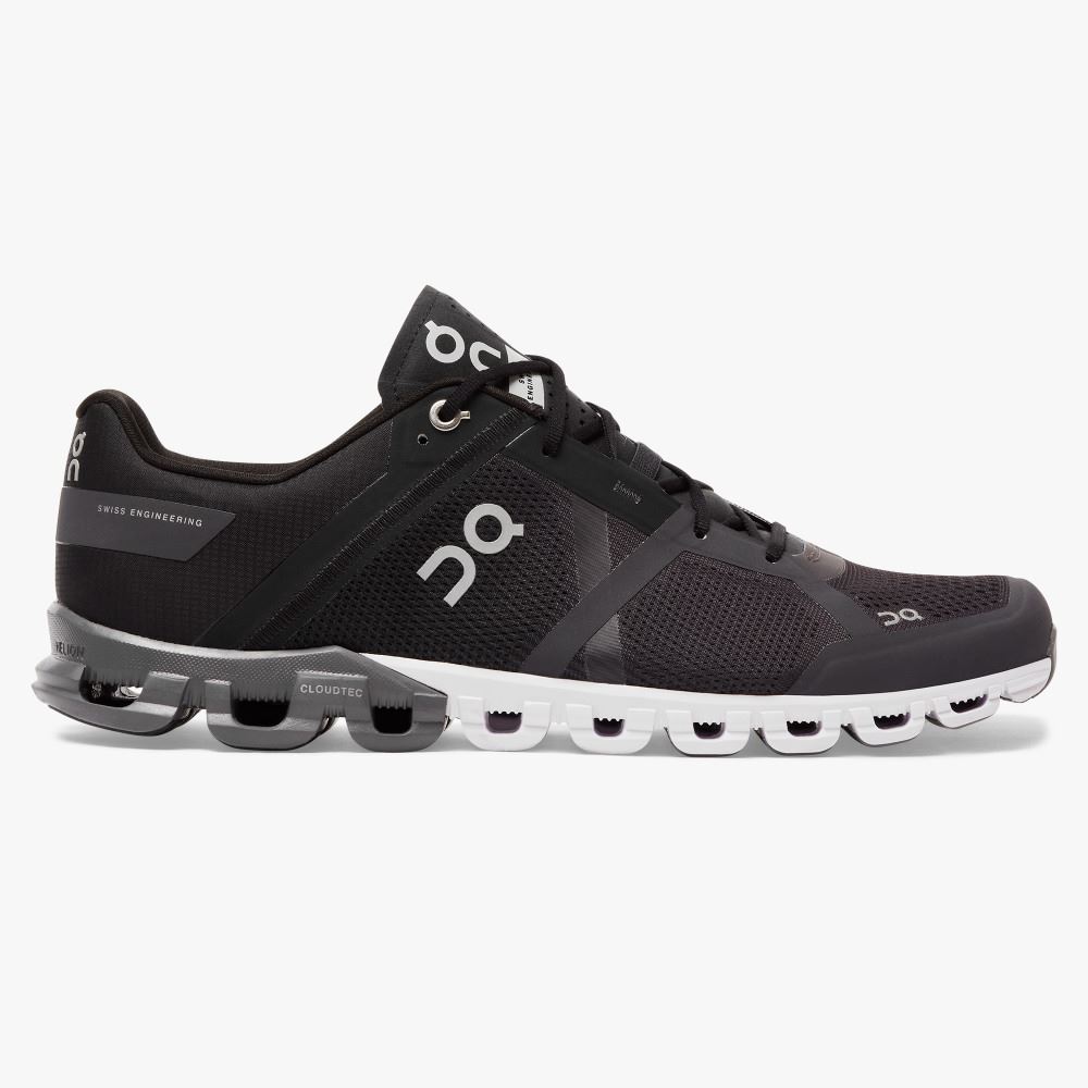 Black Men\'s On Running Cloudflow Road Running Shoes | CRG2583ET