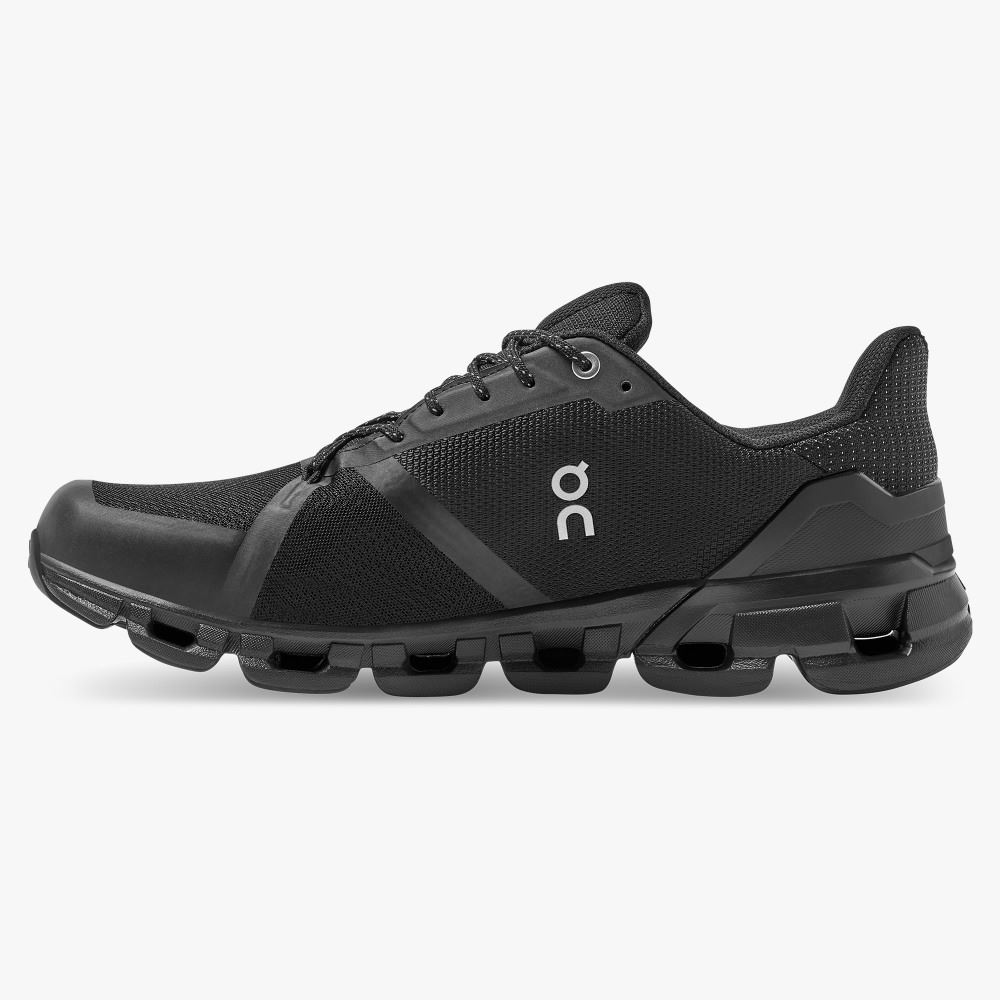 Black Men's On Running Cloudflyer Road Running Shoes | EBZ6875MW