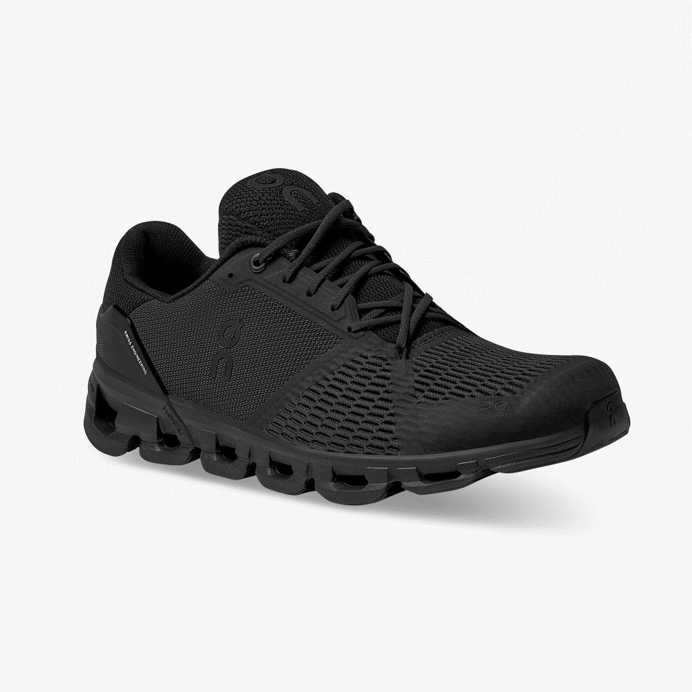 Black Men's On Running Cloudflyer Road Running Shoes | TDA4594AQ