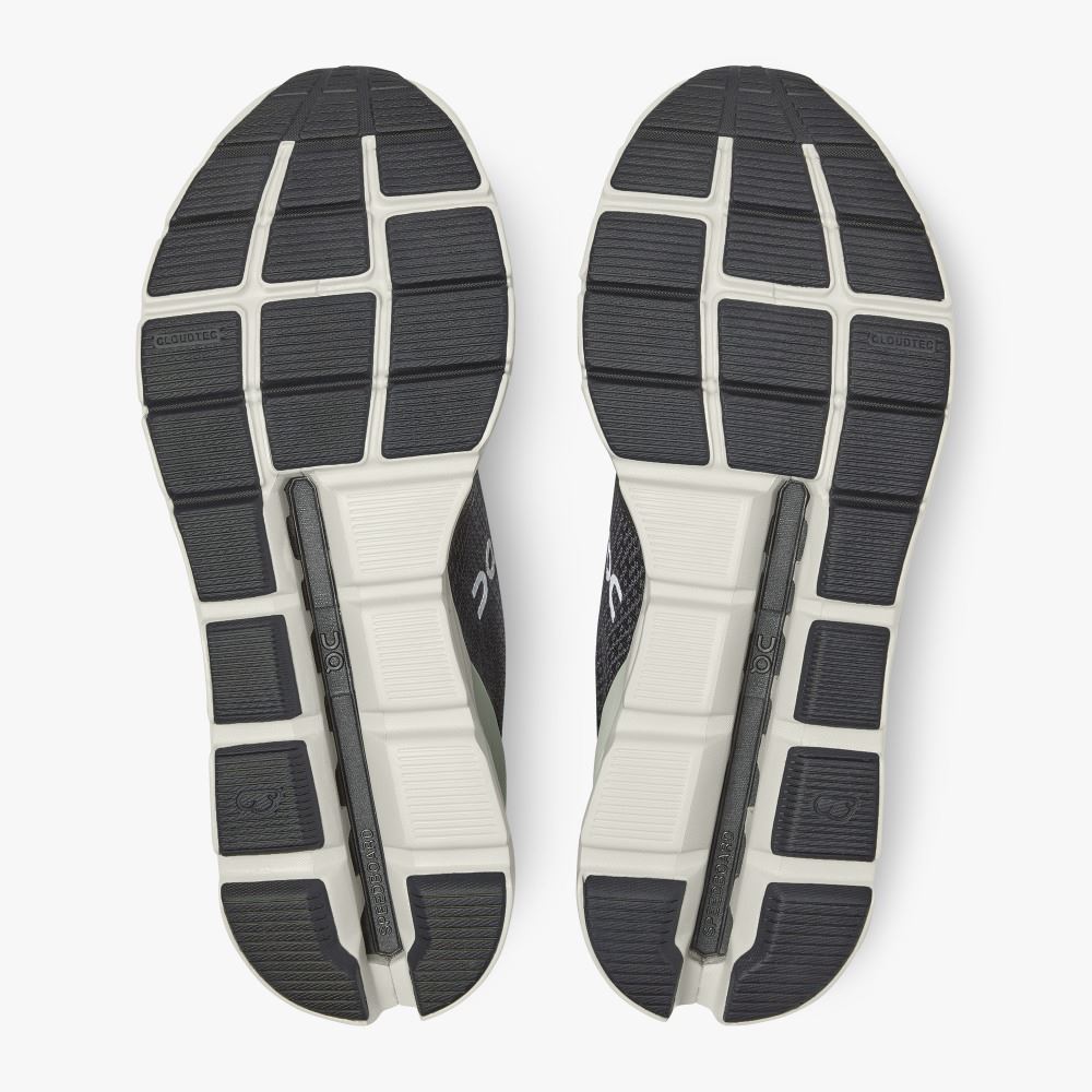 Black Men's On Running Cloudstratus Road Running Shoes | TCR353VR