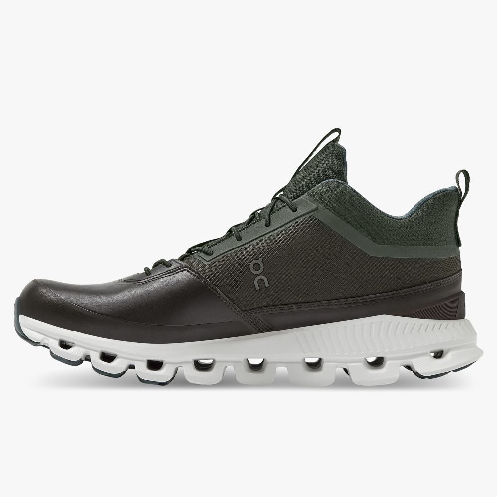 Black Olive Men's On Running Cloud Hi Sneakers | LJW1552QQ