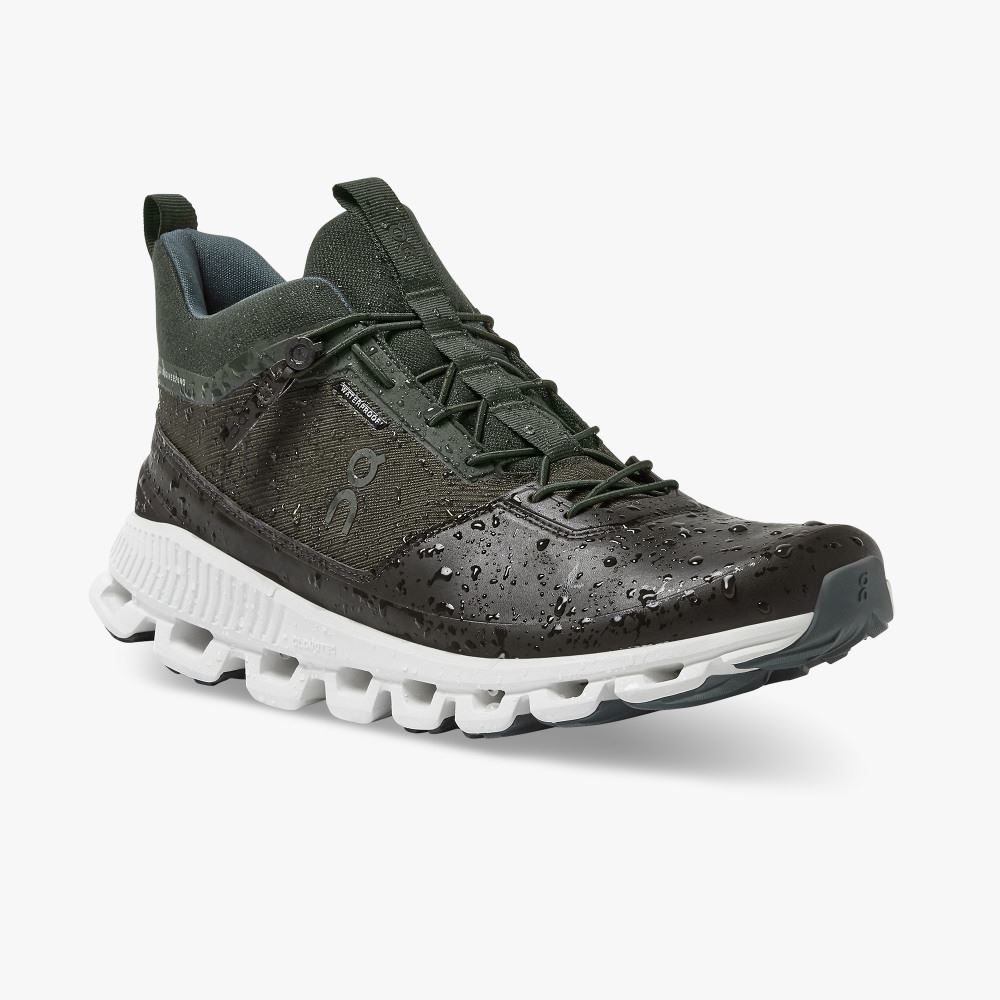 Black Olive Men's On Running Cloud Hi Sneakers | LJW1552QQ