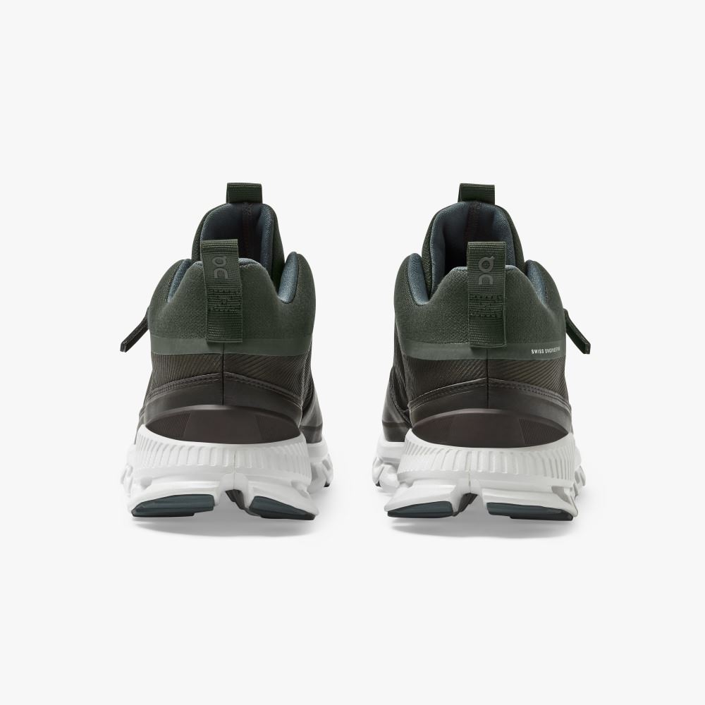 Black Olive Men's On Running Cloud Hi Sneakers | LJW1552QQ