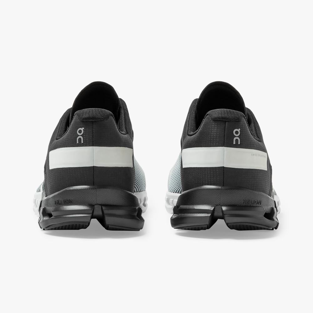 Black White Men's On Running Cloudflow Road Running Shoes | TBT6533HU
