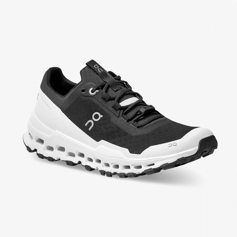 Black White Women's On Running Cloudultra Trail Running Shoes | LMV1857LC