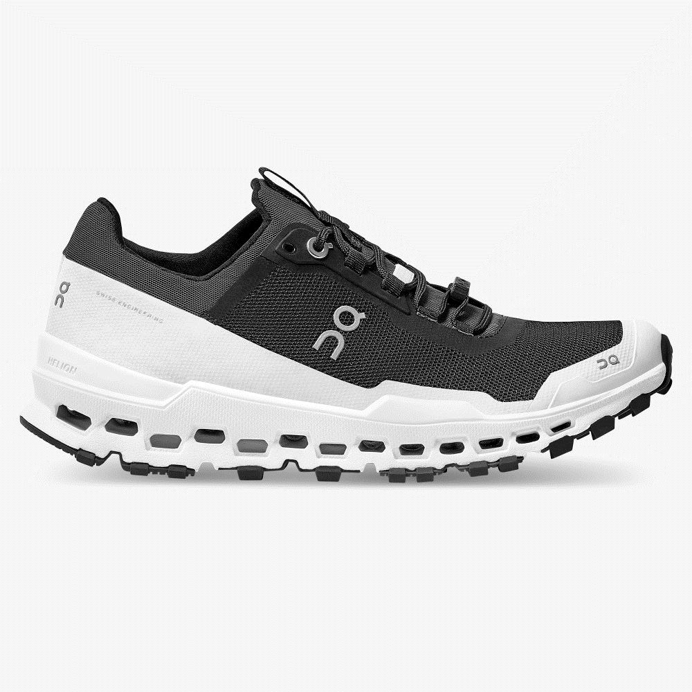 Black White Women\'s On Running Cloudultra Trail Running Shoes | LMV1857LC