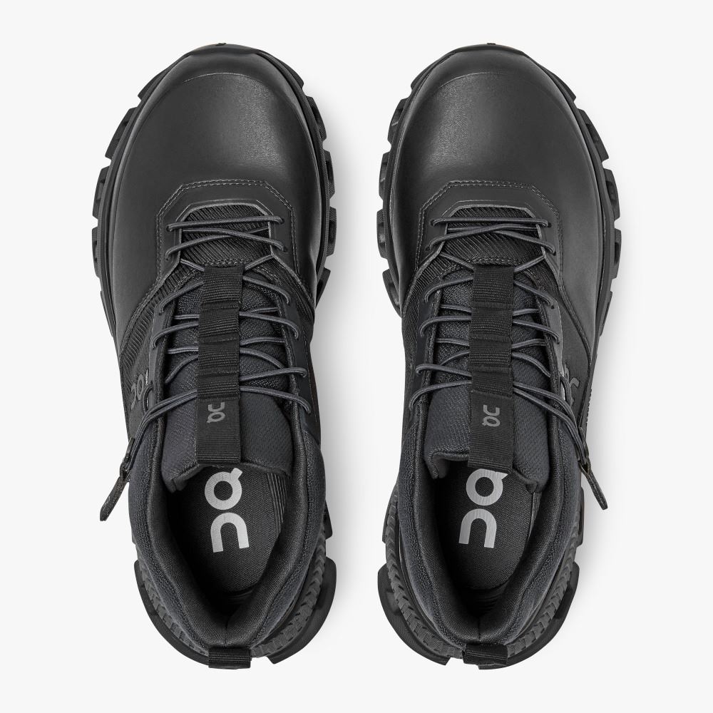 Black Women's On Running Cloud Hi Sneakers | VUU2832EO