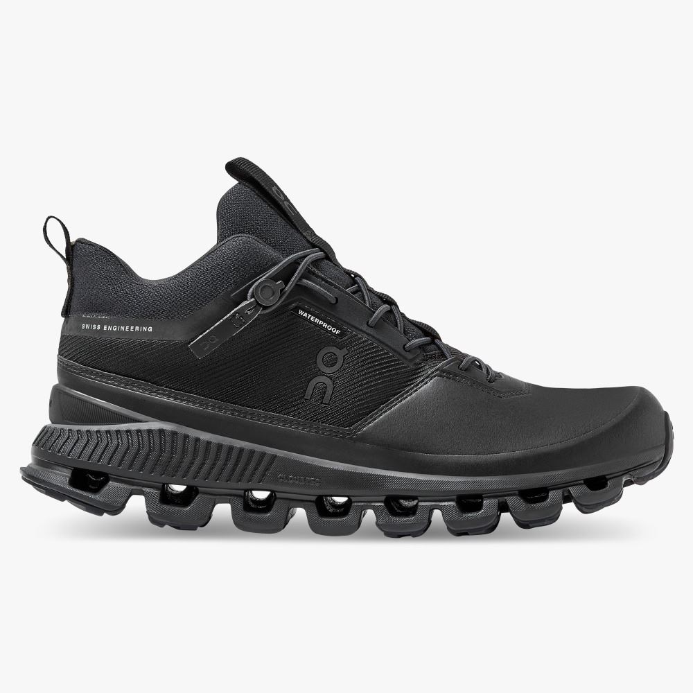 Black Women\'s On Running Cloud Hi Sneakers | VUU2832EO