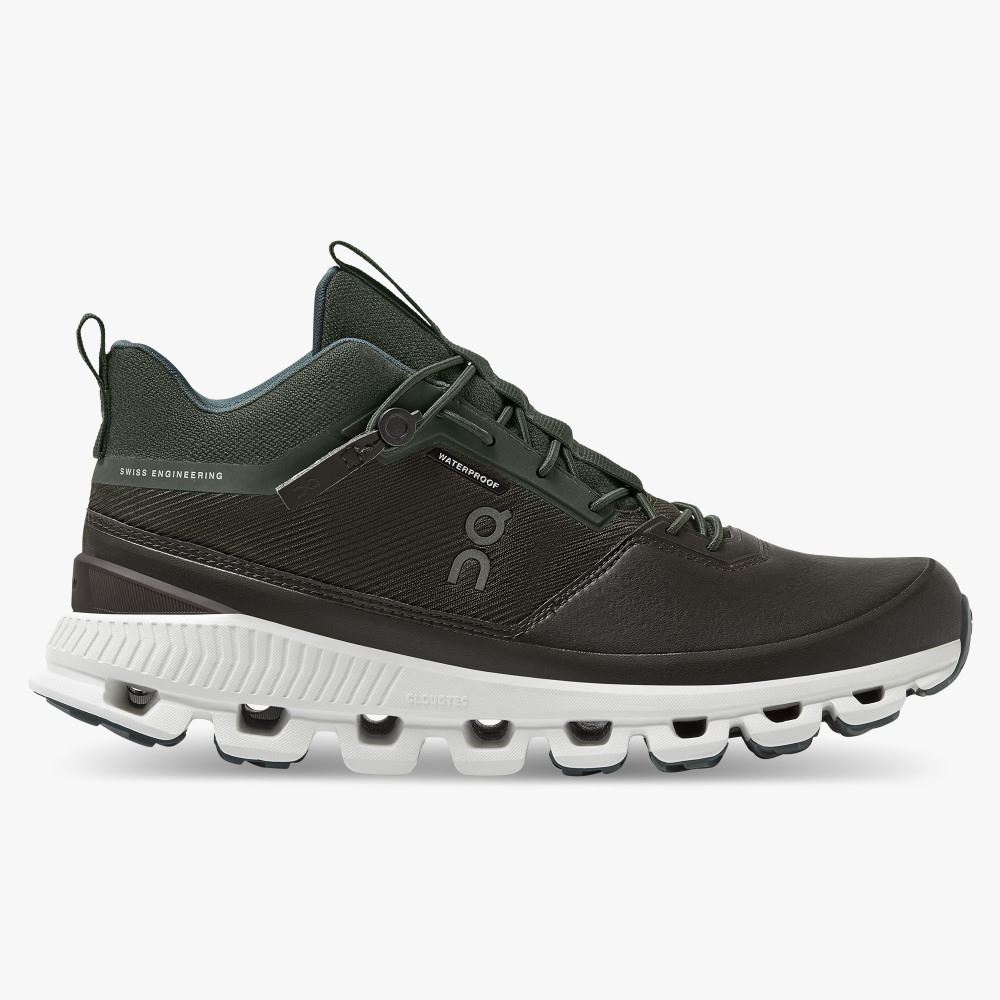Black Women\'s On Running Cloud Hi Sneakers | YZW2864DQ