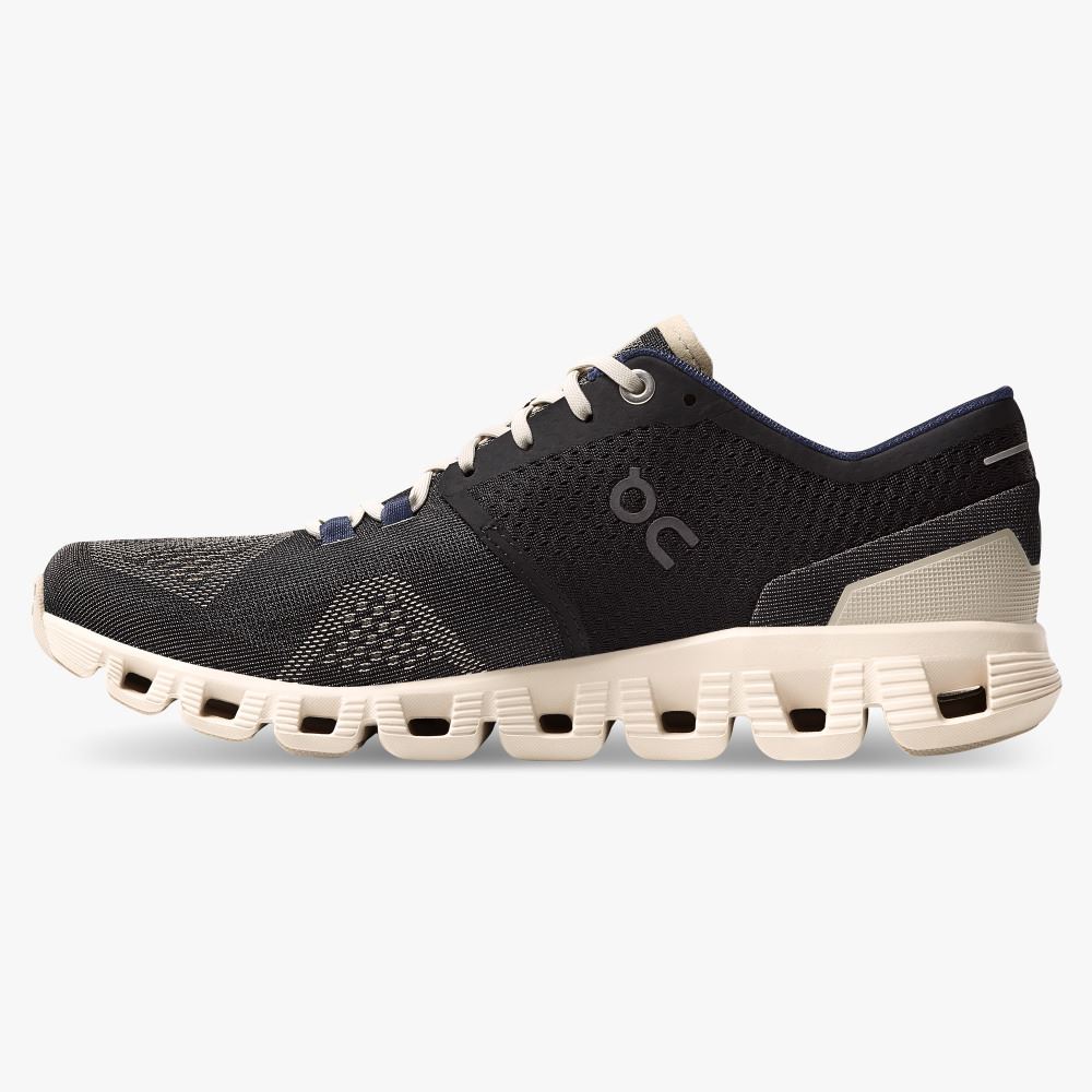 Black Women's On Running Cloud X Road Running Shoes | NWL804SY