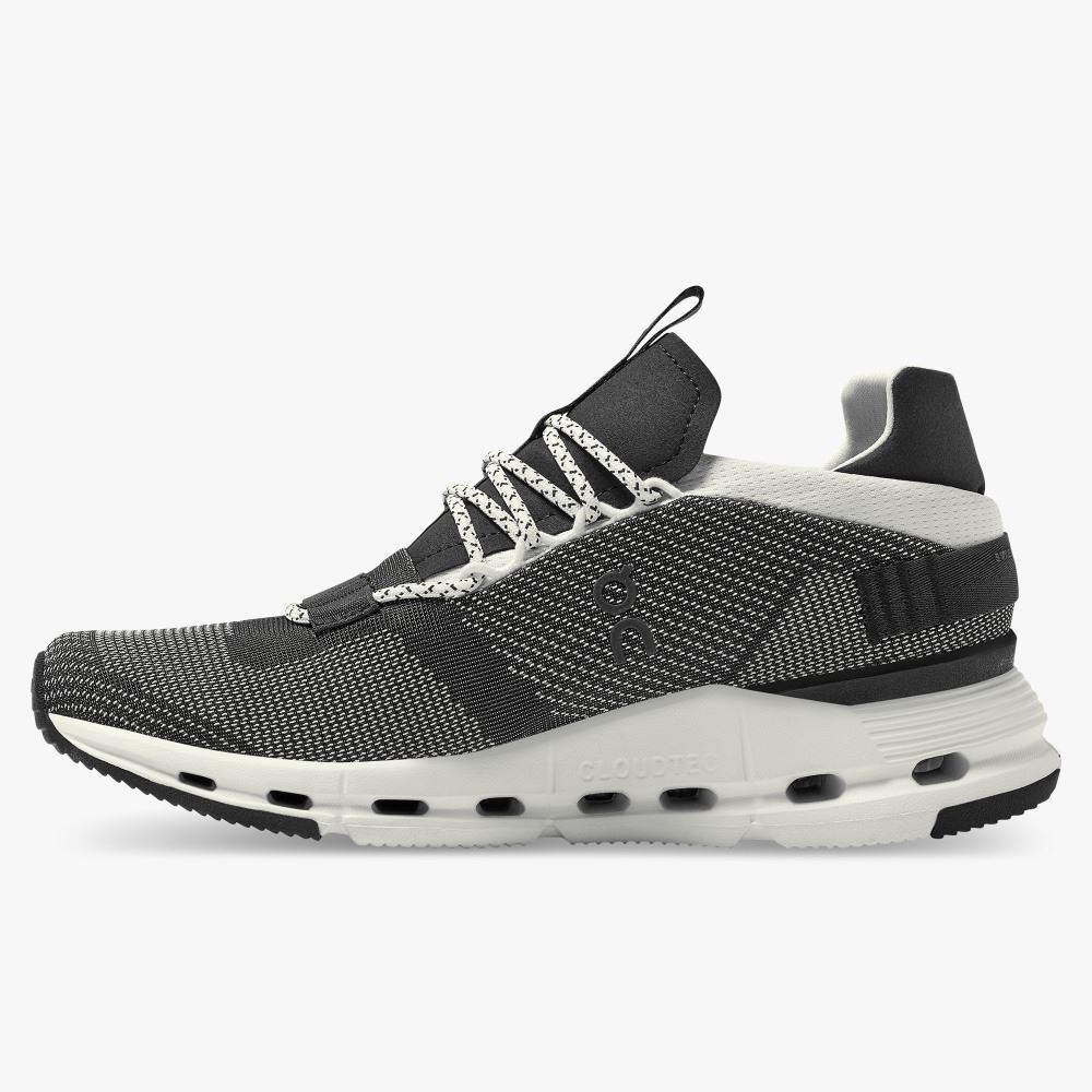 Black Women's On Running Cloudnova Sneakers | MGE6555PR
