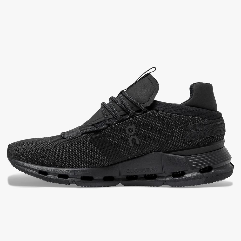 Black Women's On Running Cloudnova Sneakers | XMD1535UK