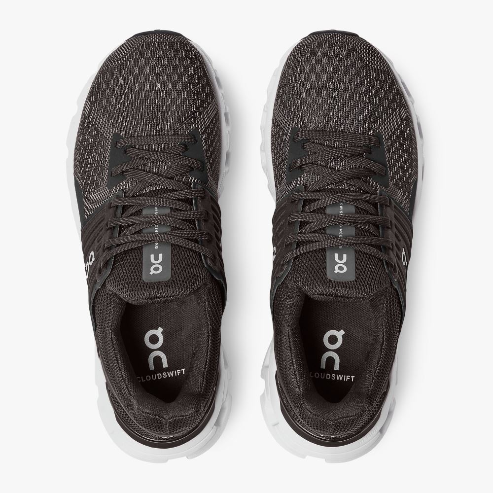 Black Women's On Running Cloudswift Road Running Shoes | JZC3812YG