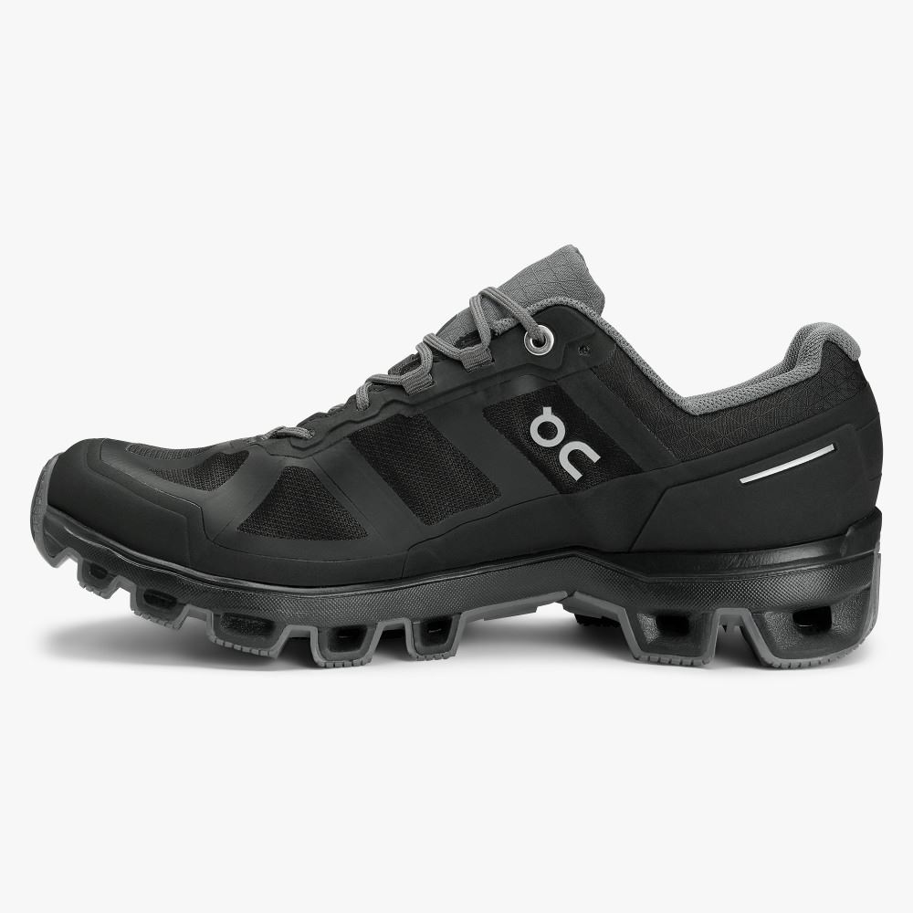 Black Women's On Running Cloudventure Trail Running Shoes | LXF659YN