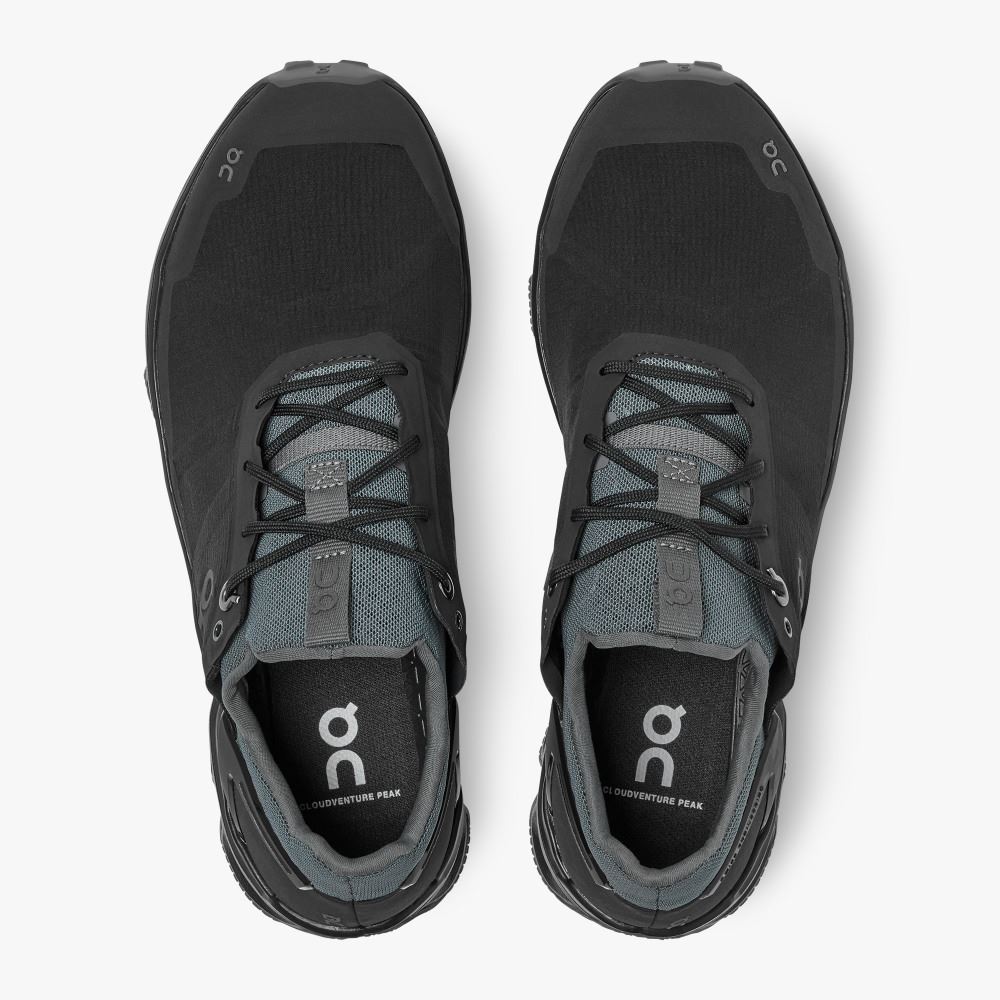 Black Women's On Running Cloudventure Trail Running Shoes | UWC6631QM
