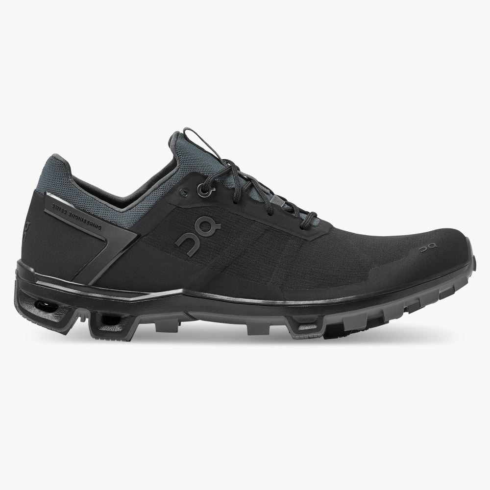 Black Women\'s On Running Cloudventure Trail Running Shoes | UWC6631QM