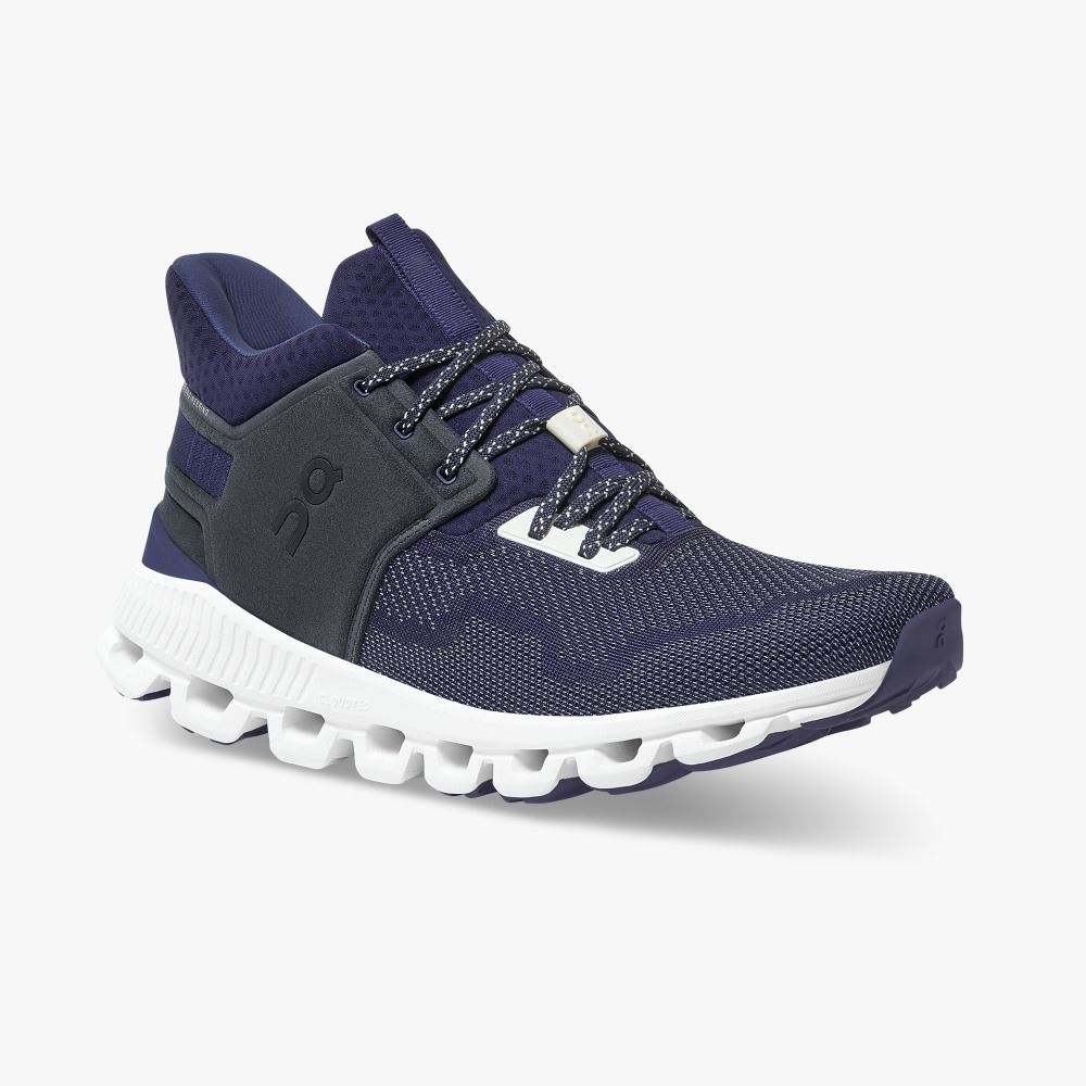 Blue Men's On Running Cloud Hi Sneakers | PVF5491QH