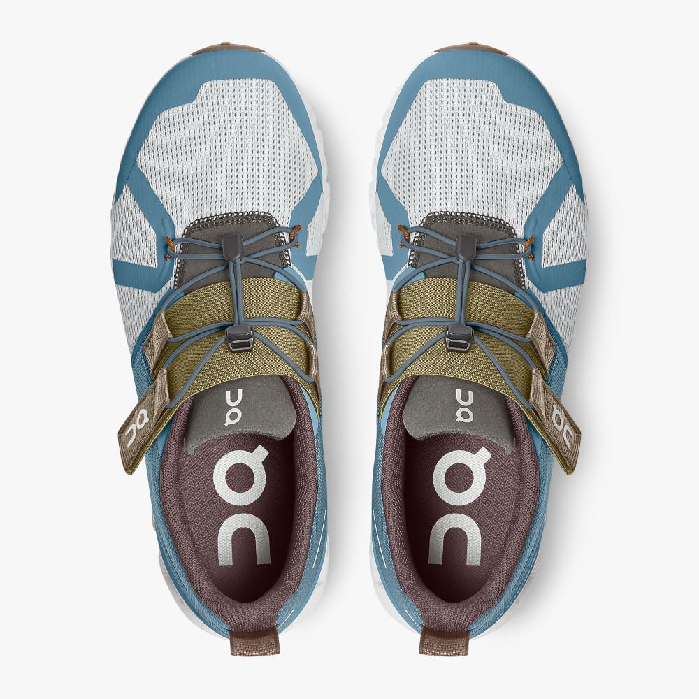 Blue White Women's On Running Cloud Sneakers | XVK9664ZY