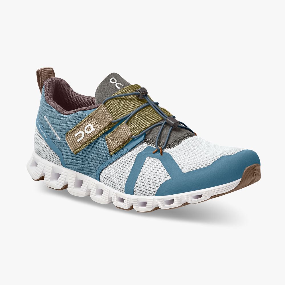 Blue White Women's On Running Cloud Sneakers | XVK9664ZY