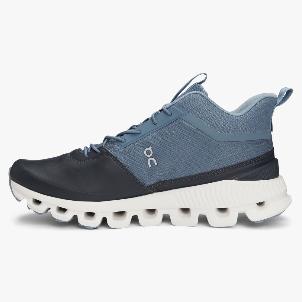 Blue Women's On Running Cloud Hi Sneakers | VIK1351DY