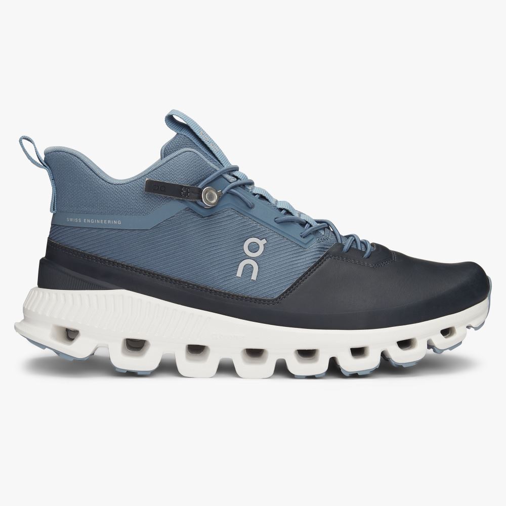Blue Women\'s On Running Cloud Hi Sneakers | VIK1351DY