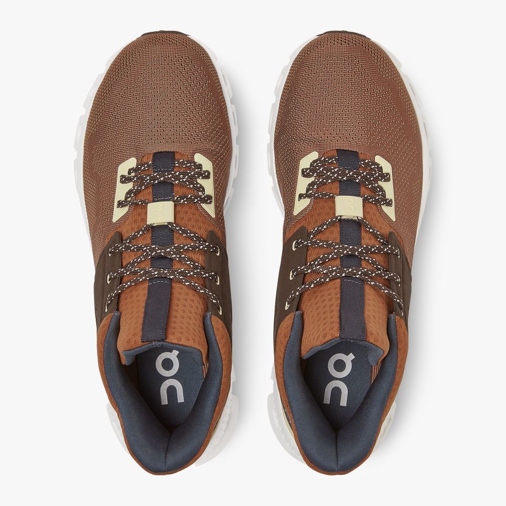 Brown Men's On Running Cloud Hi Sneakers | GNS9375CD