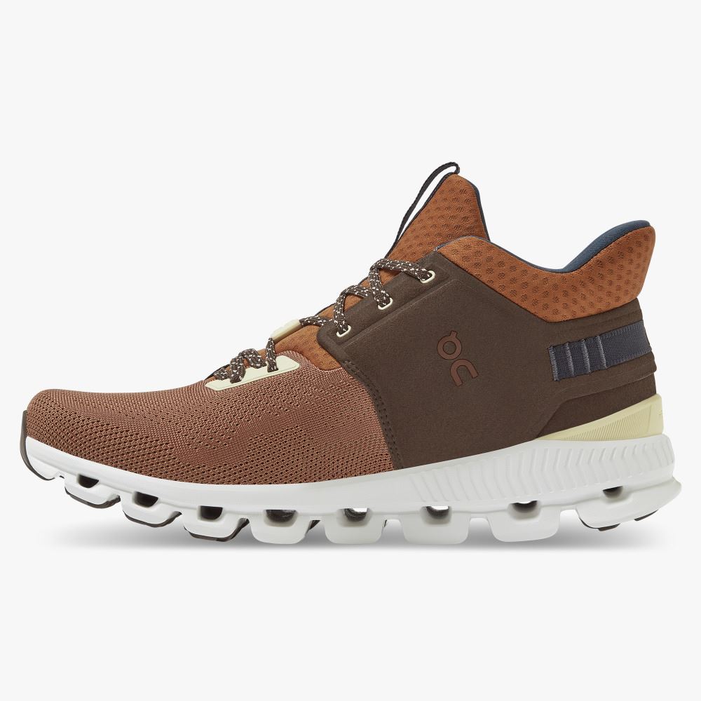 Brown Men's On Running Cloud Hi Sneakers | GNS9375CD