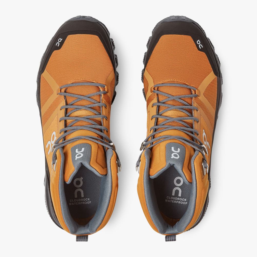 Brown Men's On Running Cloudrock Hiking Shoes | NTP243QS