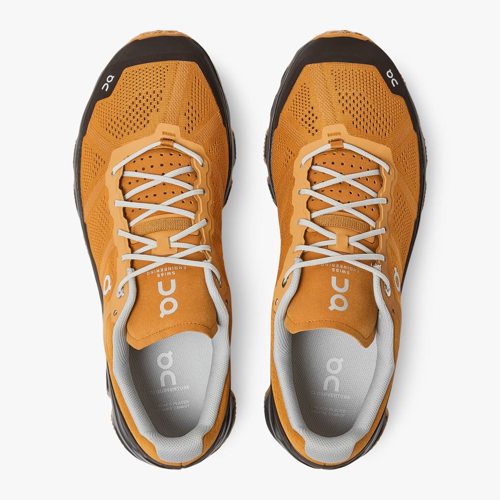 Brown Men's On Running Cloudventure Trail Running Shoes | TDK268JK