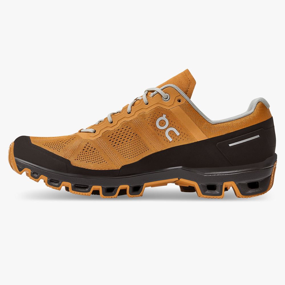 Brown Men's On Running Cloudventure Trail Running Shoes | TDK268JK
