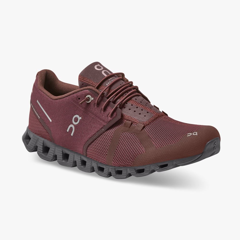 Burgundy Men's On Running Cloud Sneakers | FOX6836XZ